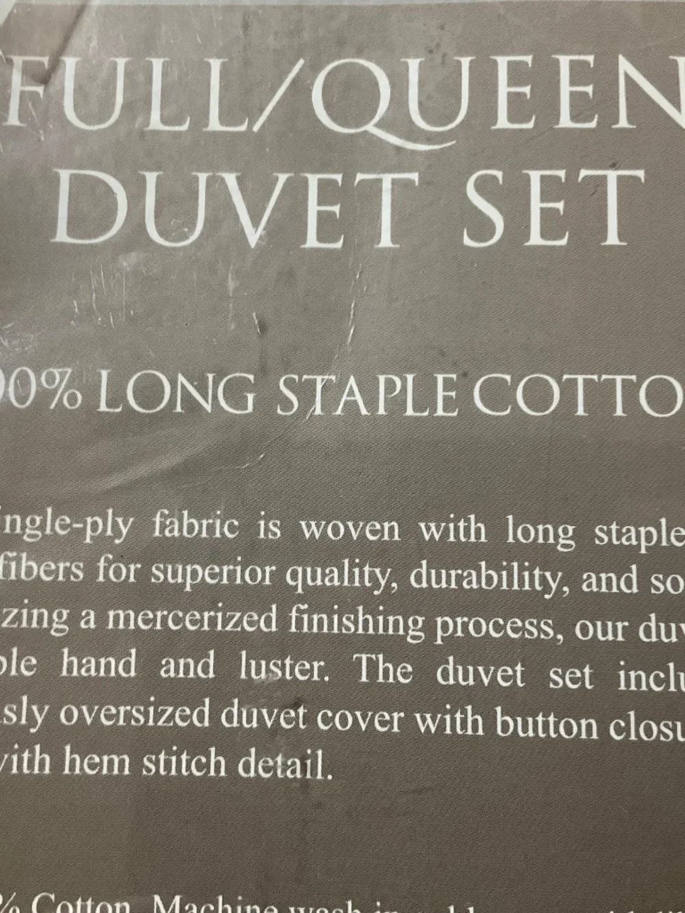 The Pointehaven 620 Thread Count Full/Queen 3 pc Duvet Set